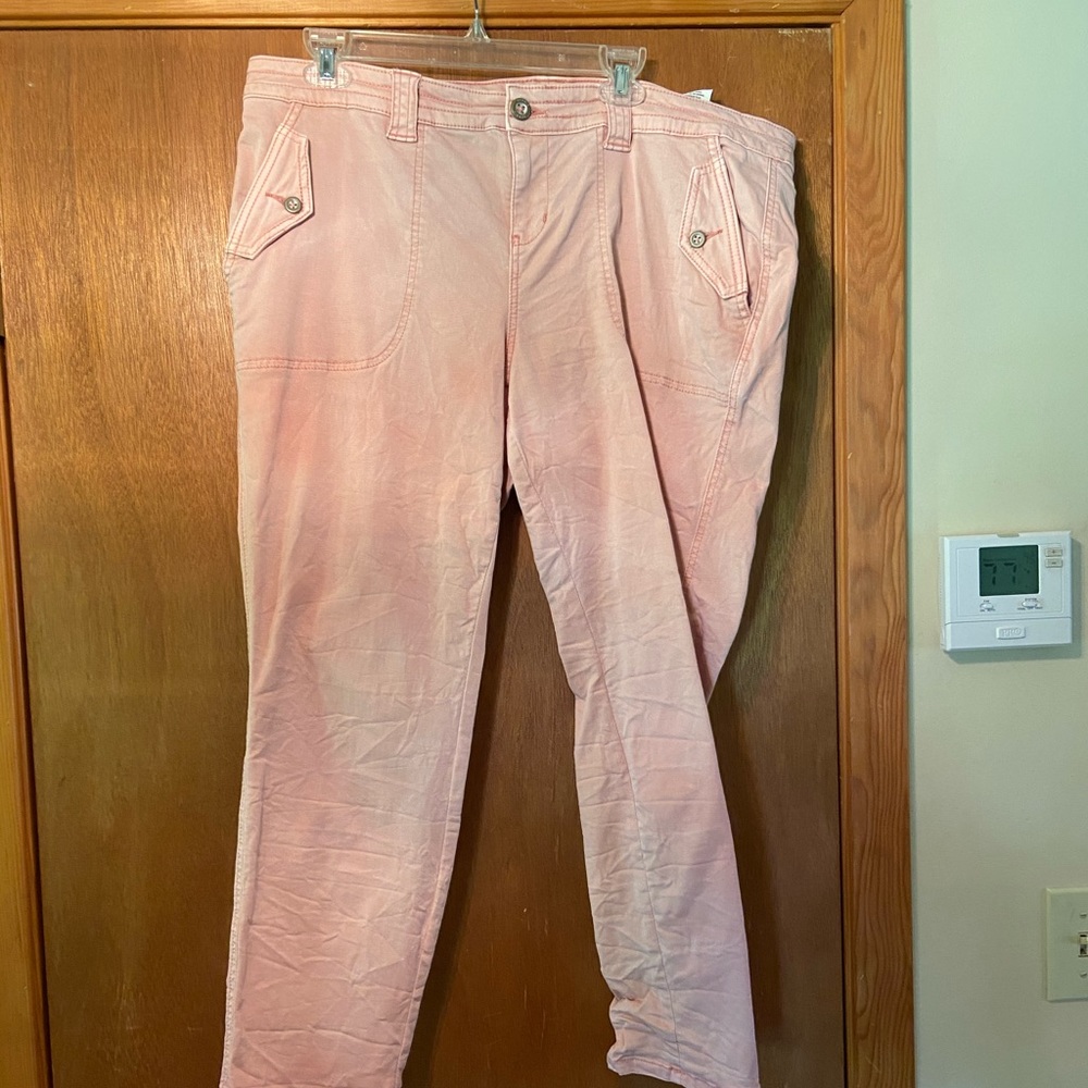 Cropped Pink Khakis